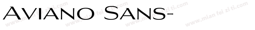 Aviano Sans字体转换